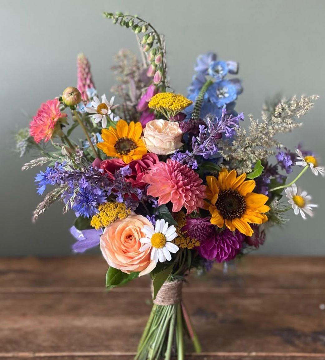 Wild Meadow Bouquet - Seasonal wildflowers and greenery
